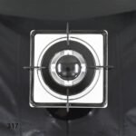 ⁦طباخ جولد فيجن 90 سم، 5 مواقد، زجاج اسود 317⁩ - الصورة ⁦6⁩