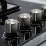 ⁦طباخ جولد فيجن 90 سم، 5 مواقد، زجاج اسود 317⁩ - الصورة ⁦8⁩