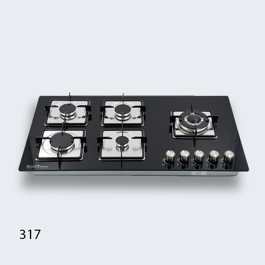 صورة واتساب بتاريخ 2025-10-08 في 14.23.21_1e101e13 طباخ جولد فيجن 90 سم، 5 مواقد، زجاج اسود 317 - الصورة 1