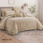 طقم لحاف اميليا مزدوج كنج سايز 8 قطع شتوي