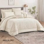 ⁦طقم لحاف اميليا مزدوج كنج سايز 8 قطع شتوي⁩ - الصورة ⁦4⁩