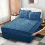 ⁦طقم ملف مزدوج مخمل كنج سايز⁩ - الصورة ⁦2⁩