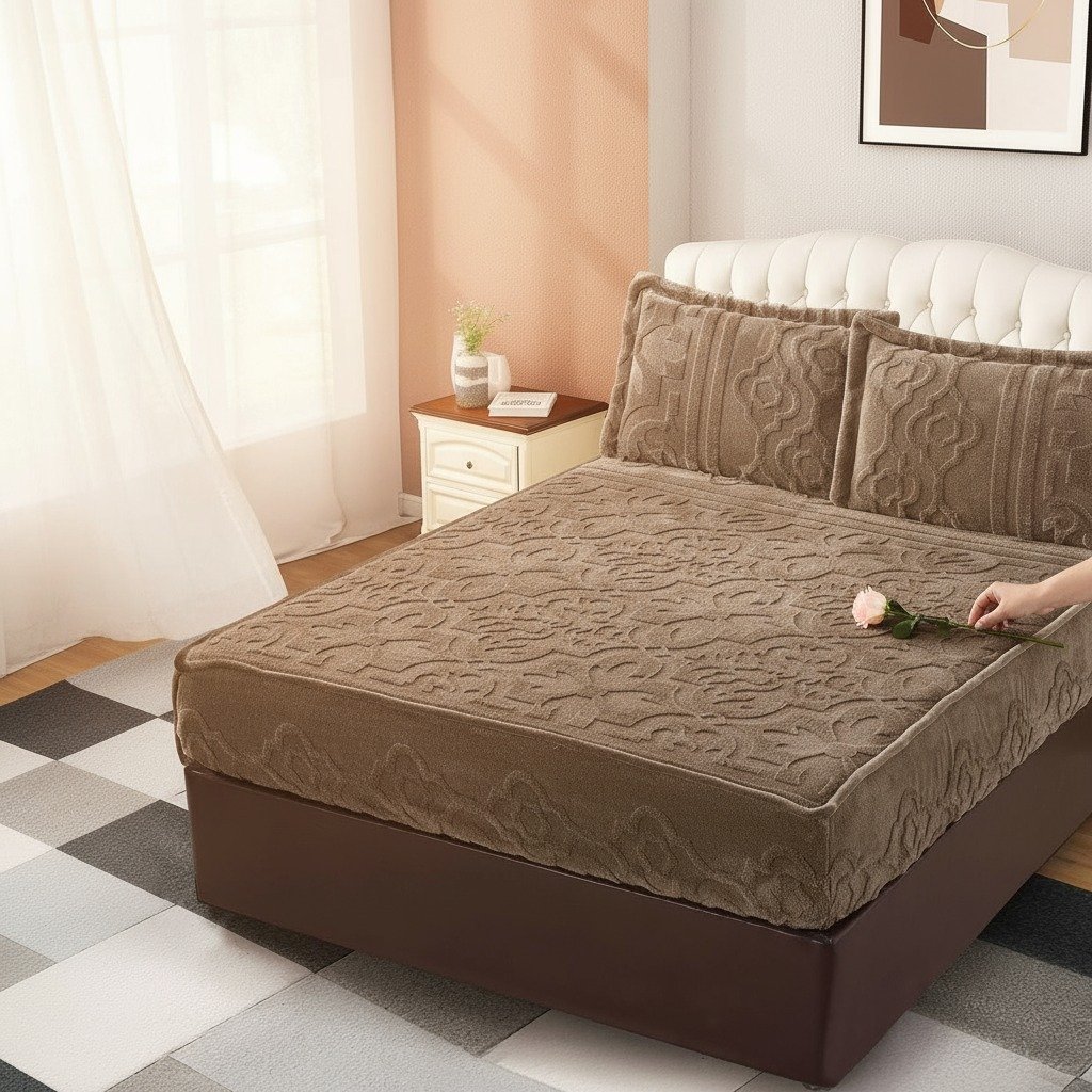 صورة واتساب بتاريخ 2025-10-16 في 10.05.18_977b9e95 طقم ملف مزدوج مخمل كنج سايز - الصورة 1