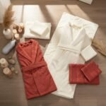 ⁦طقم روب حمام 6 قطع قطن مصري ميني مون⁩ - الصورة ⁦4⁩