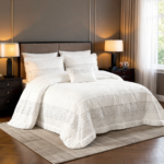 ⁦طقم لحاف اليزابيث مزدوج كنج سايز 8 قطع شتوي⁩ - الصورة ⁦7⁩