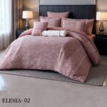 ⁦طقم لحاف اليسيا مزدوج كنج سايز 8 قطع شتوي⁩ - الصورة ⁦5⁩