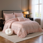 ⁦طقم لحاف اليزابيث مزدوج كنج سايز 8 قطع شتوي⁩ - الصورة ⁦6⁩