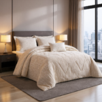 ⁦طقم لحاف كامي مزدوج كنج سايز 7 قطع شتوي⁩ - الصورة ⁦3⁩