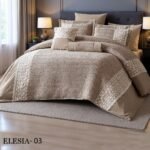 ⁦طقم لحاف اليسيا مزدوج كنج سايز 8 قطع شتوي⁩ - الصورة ⁦4⁩