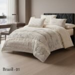 ⁦طقم لحاف برازيل مزدوج كنج سايز 6 قطع شتوي⁩ - الصورة ⁦3⁩