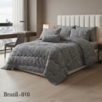 ⁦طقم لحاف برازيل مزدوج كنج سايز 6 قطع شتوي⁩ - الصورة ⁦6⁩