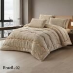 طقم لحاف برازيل مزدوج كنج سايز 6 قطع شتوي