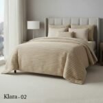 ⁦طقم لحاف كلارا بخامة فرو الثعلب مزدوج 6 قطع شتوي⁩ - الصورة ⁦3⁩