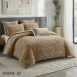 ⁦طقم لحاف سيرين مزدوج كوين سايز 6 قطع شتوي⁩ - الصورة ⁦2⁩