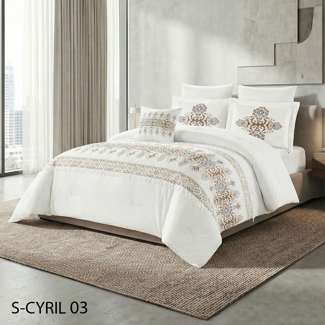 03 طقم لحاف سيريل مفرد ونصف 5 قطع شتوي - الصورة 1