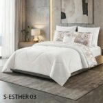⁦طقم لحاف ايسثر مزدوج كنج سايز 7 قطع شتوي⁩ - الصورة ⁦2⁩
