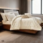 ⁦طقم ملكي فرو الارنب مزدوج كنج سايز 8 قطع شتوي⁩ - الصورة ⁦6⁩