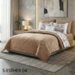 ⁦طقم لحاف ايسثر مزدوج كنج سايز 7 قطع شتوي⁩ - الصورة ⁦7⁩