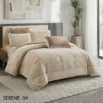 ⁦طقم لحاف سيرين مزدوج كوين سايز 6 قطع شتوي⁩ - الصورة ⁦4⁩