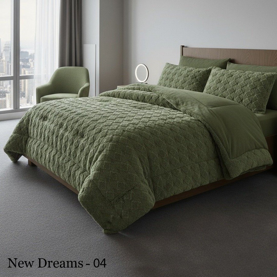 04 طقم لحاف نيو دريمز مفرد ونصف 4 قطع شتوي - الصورة 1