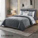 ⁦طقم لحاف ايسثر مزدوج كنج سايز 7 قطع شتوي⁩ - الصورة ⁦6⁩