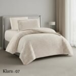 ⁦طقم لحاف كلارا بخامة فرو الثعلب مفرد ونصف 4 قطع شتوي⁩ - الصورة ⁦3⁩