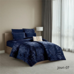 ⁦طقم لحاف جوري مفرد ونصف 4 قطع شتوي⁩ - الصورة ⁦3⁩