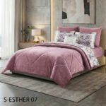 ⁦طقم لحاف ايسثر مزدوج كنج سايز 7 قطع شتوي⁩ - الصورة ⁦4⁩