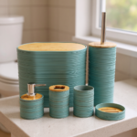 ⁦طقم اكسسوارات الحمام 6 قطع⁩ - الصورة ⁦5⁩