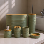 ⁦طقم اكسسوارات الحمام 6 قطع⁩ - الصورة ⁦10⁩