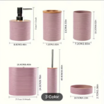 ⁦طقم اكسسوارات الحمام 6 قطع⁩ - الصورة ⁦12⁩