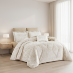 ⁦طقم لحاف كامي مفرد ونصف 4 قطع شتوي⁩ - الصورة ⁦2⁩