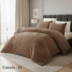 ⁦طقم لحاف كندا مزدوج كنج سايز 6 قطع شتوي⁩ - الصورة ⁦3⁩