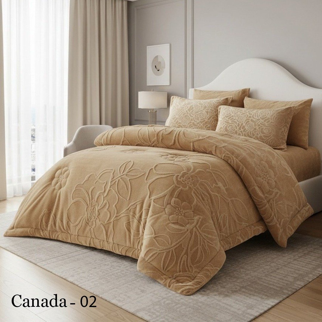صورة واتساب بتاريخ 2025-11-13 في 12.24.47_e7163d45 طقم لحاف كندا مزدوج كنج سايز 6 قطع شتوي - الصورة 1