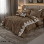 ⁦طقم لحاف سيلين مزدوج كنج سايز 7 قطع شتوي⁩ - الصورة ⁦5⁩