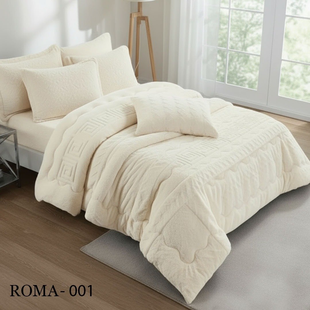 صورة واتساب بتاريخ 2025-11-17 في 02.09.12_0d3dcac6 طقم لحاف روما مزدوج كنج سايز 6 قطع شتوي - الصورة 1