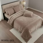 ⁦طقم لحاف روما مزدوج كنج سايز 6 قطع شتوي⁩ - الصورة ⁦4⁩
