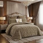 ⁦طقم لحاف دانا فرو الارنب مزدوج كنج سايز 7 قطع شتوي⁩ - الصورة ⁦4⁩