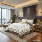 ⁦طقم لحاف سديل مزدوج كنج سايز 7 قطع شتوي⁩ - الصورة ⁦3⁩