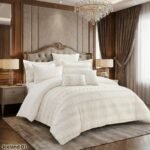 طقم لحاف قطن ايسلاند مزدوج كنج سايز 8 قطع صيفي