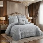 ⁦طقم لحاف قطن جرين لاند مزدوج كنج سايز 8 قطع صيفي⁩ - الصورة ⁦4⁩