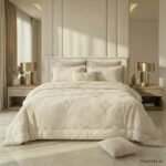 طقم لحاف جاكار وقطن فينيكس مفرد ونصف 5 قطع صيفي