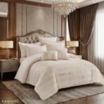 ⁦طقم لحاف قطن ايسلاند مزدوج كنج سايز 8 قطع صيفي⁩ - الصورة ⁦7⁩