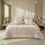 طقم لحاف جاكار وقطن فرانكفورت مفرد ونصف 5 قطع صيفي