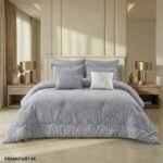 ⁦طقم لحاف جاكار وقطن فرانكفورت مفرد ونصف 5 قطع صيفي⁩ - الصورة ⁦4⁩