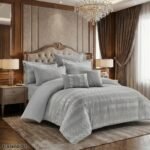 ⁦طقم لحاف قطن ايسلاند مزدوج كنج سايز 8 قطع صيفي⁩ - الصورة ⁦4⁩