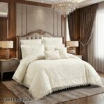 طقم لحاف قطن جرين لاند مزدوج كنج سايز 8 قطع صيفي