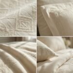 ⁦طقم لحاف قطن ايسلاند مزدوج كنج سايز 8 قطع صيفي⁩ - الصورة ⁦2⁩