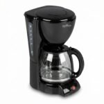 ماكينة قهوة فلتر إبريق زجاجي سعة 1.5 لتر أسود من جولد