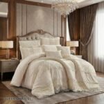 طقم لحاف قطن كوينز لاند مزدوج كنج سايز 8 قطع صيفي